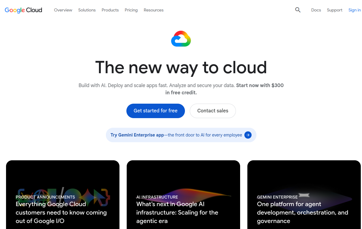 Screenshot of Google Cloud Speech-to-Text